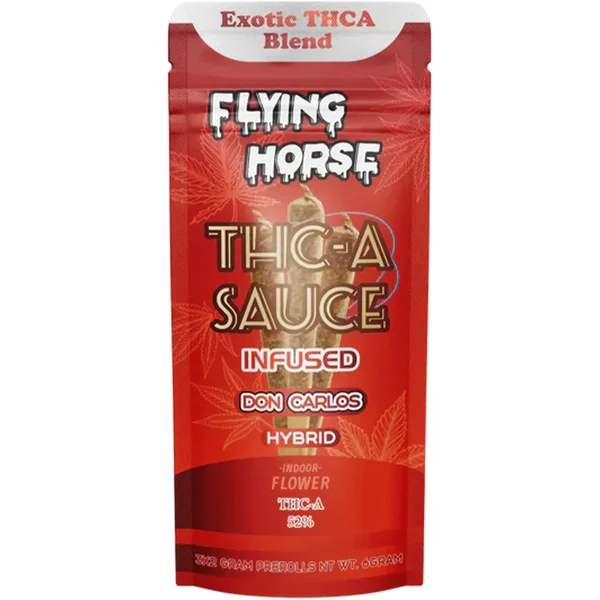 Don Carlos Flying Horse THCA Sauce Infused Pre-Rolls 2G 3ct