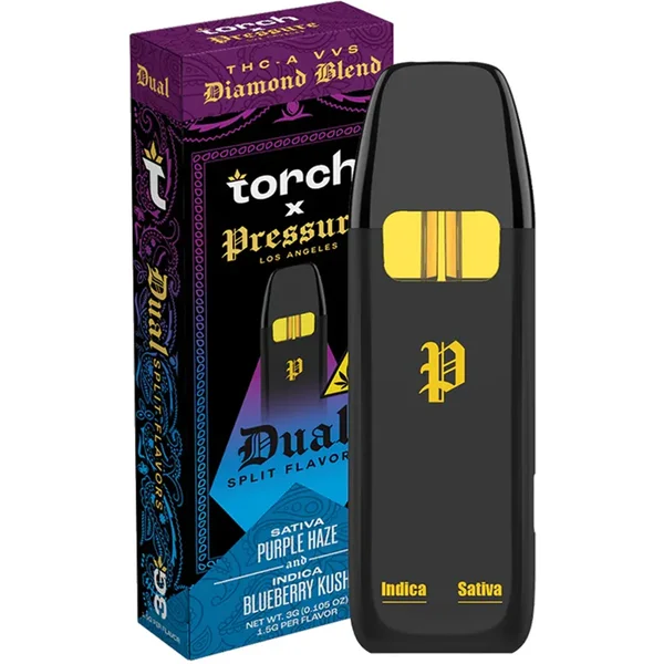 Purple Haze | Blueberry Kush Torch x Pressure Dual Disposable 3G