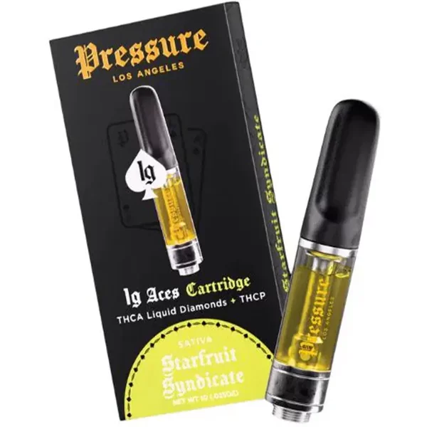 Starfruit Syndicate Pressure LA Aces THCA+THCP Cartridge 1G