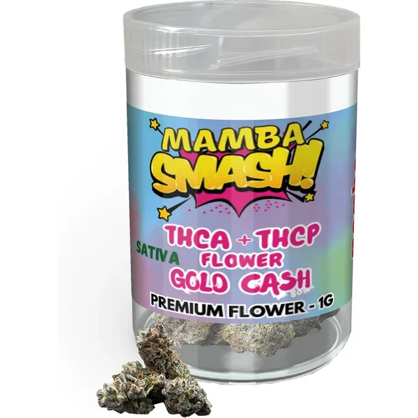Gold Cash Mamba SMASH! THCA+THCP Premium Flower 1G