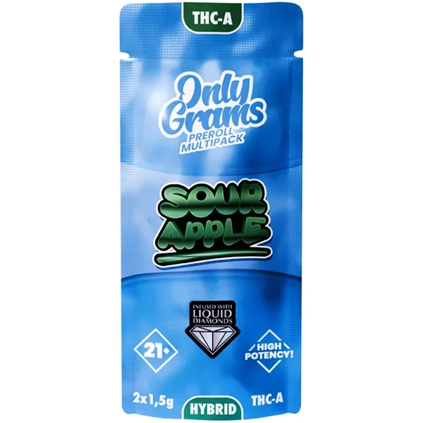 Sour Apple Only Grams THCA Multipack Pre-Roll 2x1.5G