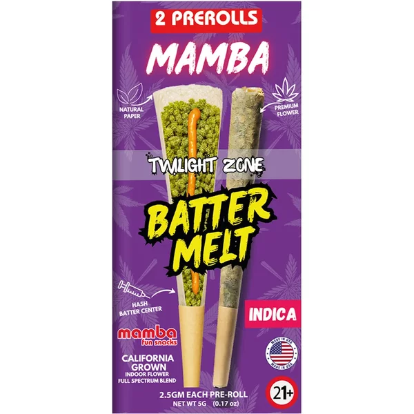 Twilight Zone Mamba Batter Melt Full Spectrum Blend Pre-Roll 2ct 2.5G