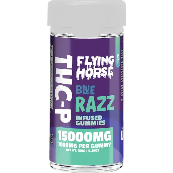 Blue Razz Flying Horse THCP Infused Gummies 15000MG 15ct
