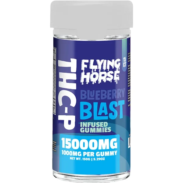 Blueberry Blast Flying Horse THCP Infused Gummies 15000MG 15ct