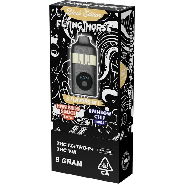 Han Solo Sauce | Rainbow Chip Flying Horse Black Edition Disposable 9G