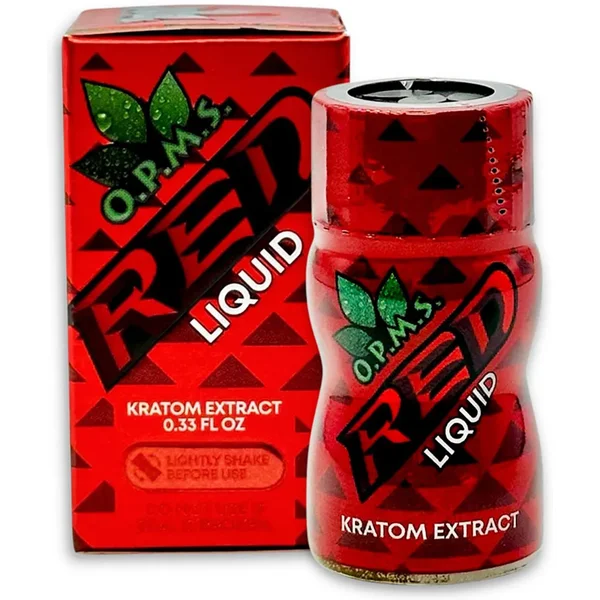 O.P.M.S. Red Liquid Kratom Extract 0.33 FL OZ