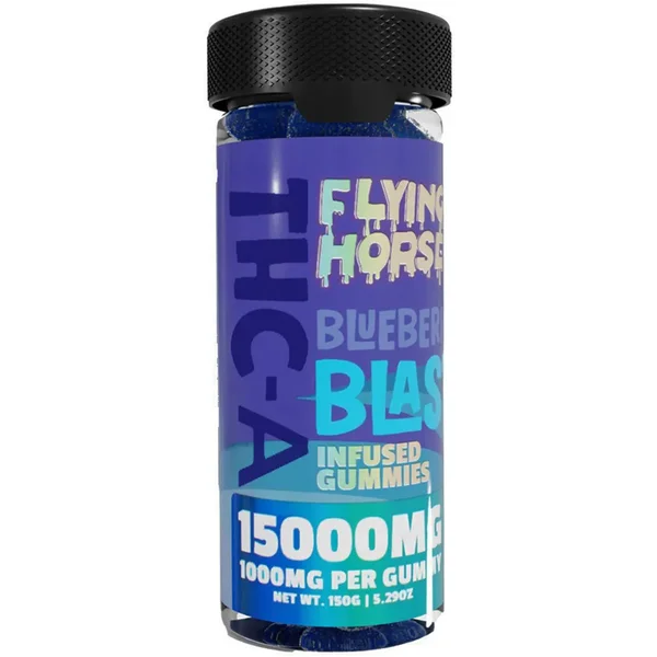 Blueberry Blast Flying Horse THCA Infused Gummies 15000MG 15ct