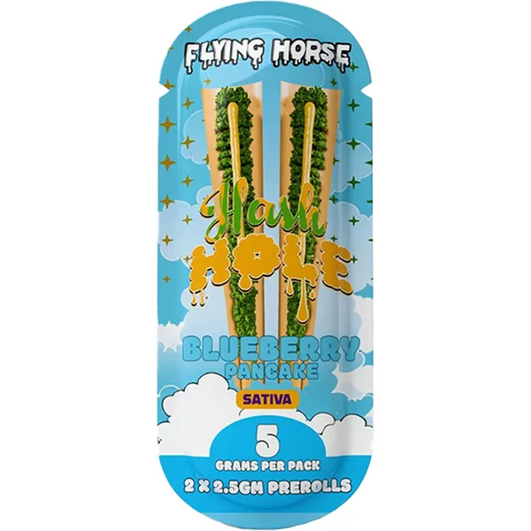 Blueberry Pancake Flying Horse THCA Hash Hole Pre-Rolls 5G