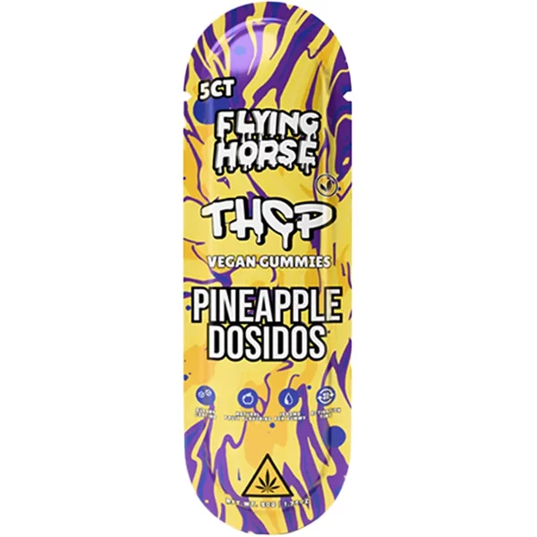 Pineapple Dosidos Flying Horse THCP Vegan Gummies 5ct