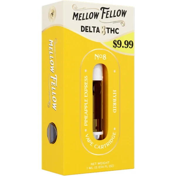 Pineapple Express Mellow Fellow Classic Delta 8 Vape Cartridge 1ml