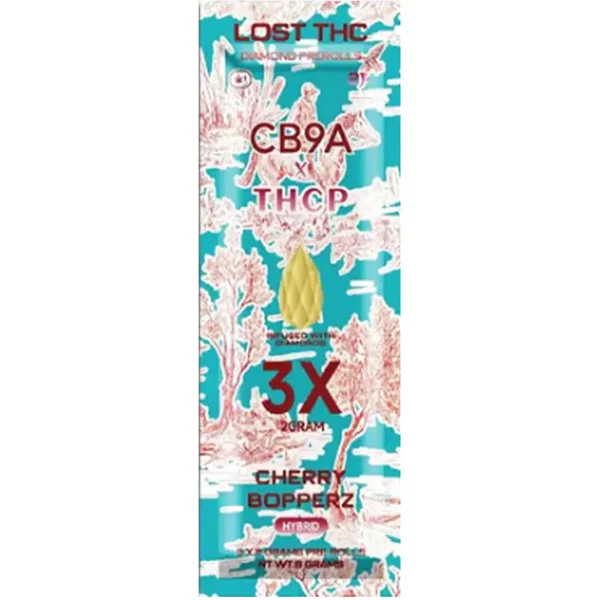 Cherry Bopperz Lost THC CB9A x THCP Diamond Pre-Rolls 3x2G
