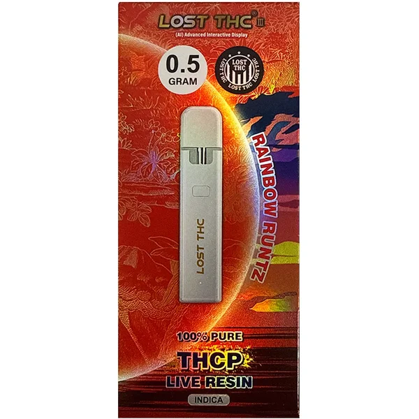 Rainbow Runtz Lost THC THCP Live Resin Disposable 0.5G