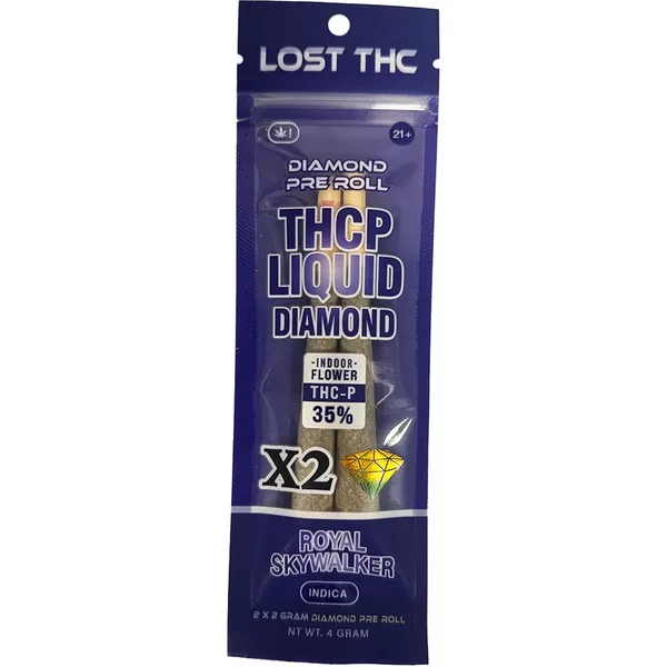 Royal Skywalker Lost THC THCP Liquid Diamond Pre-Rolls 2x2G