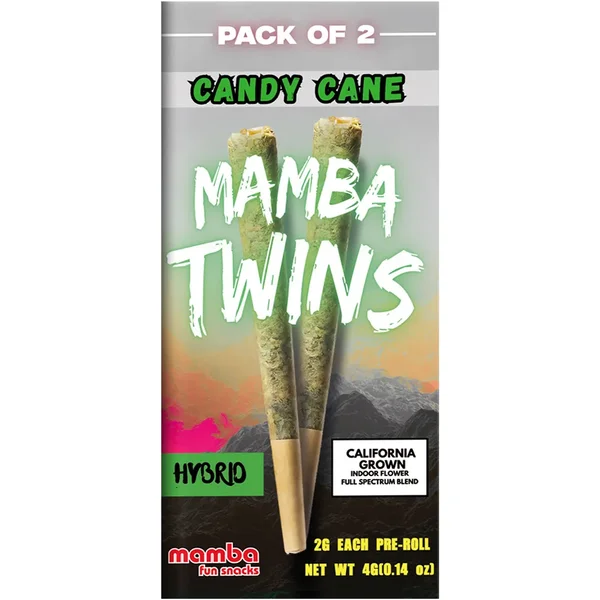 Candy Cane Mamba Twins Full Spectrum THCP Pre-Roll 2ct