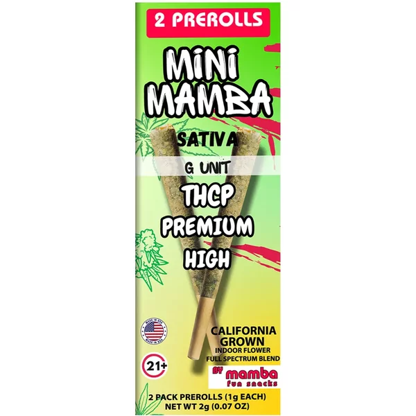 G Unit Mini Mamba THCP Full Spectrum Blend Pre-Roll 2ct