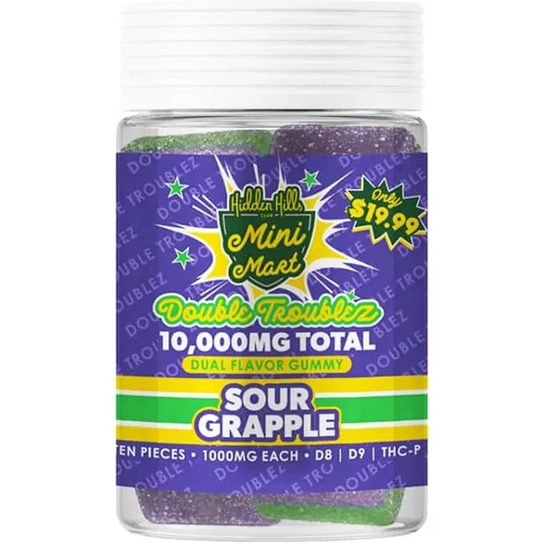 Sour Grapple Hidden Hills Mini Mart Double Troublez Gummies 10ct 10G