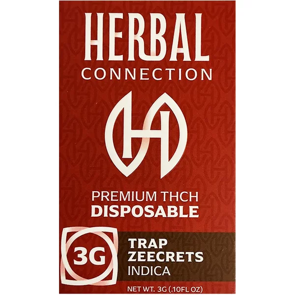 Trap Zeecrets Herbal Connection Premium THCH Disposable 3G