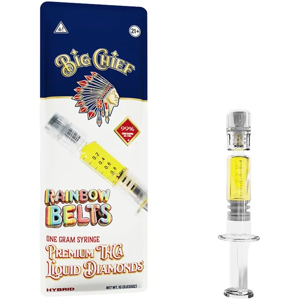 Rainbow Belts Big Chief Syringe Premium THCA Liquid Diamond 1G