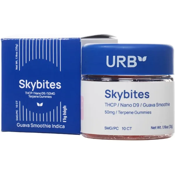 Guava Smoothie URB Mile High Skybites THCP/Nano D9 Gummies 10ct 5MG