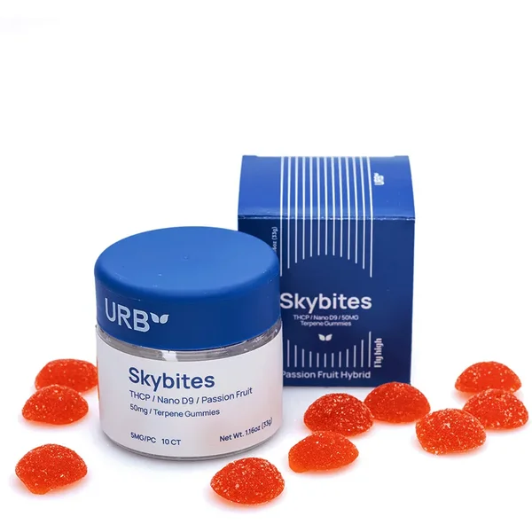 Passion Fruit URB Mile High Skybites THCP/Nano D9 Gummies 10ct 5MG