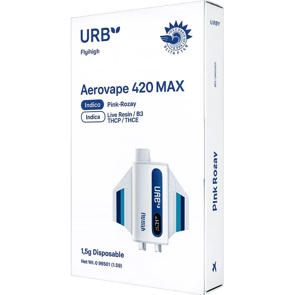 Pink Rozay URB Aerovape 420 Max Mile High Blend Disposable 1.5G