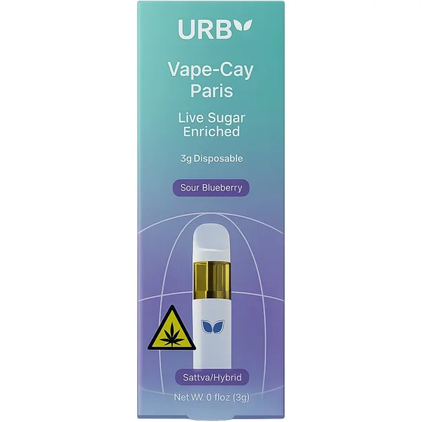 Sour Blueberry URB Vape-Cay Paris Disposable Vape 3G