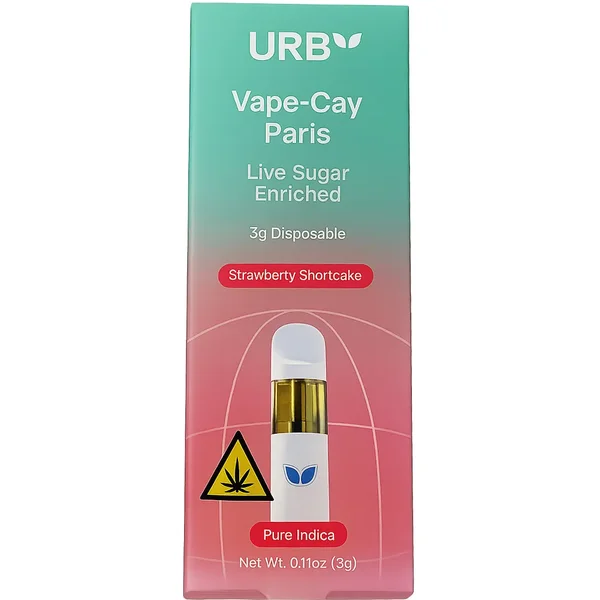 Strawberry Shortcake URB Vape-Cay Paris Disposable Vape 3G