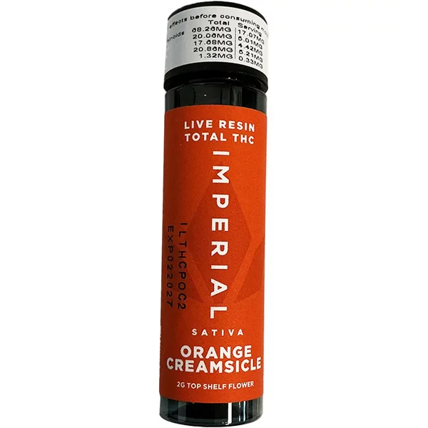 Orange Creamsicle Imperial Live Resin Total THC Pre-Roll 2G