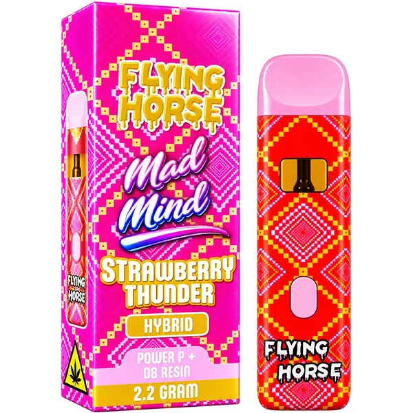 Strawberry Thunder Flying Horse Mad Mind Power P+D8 Resin Disposable 2.2G