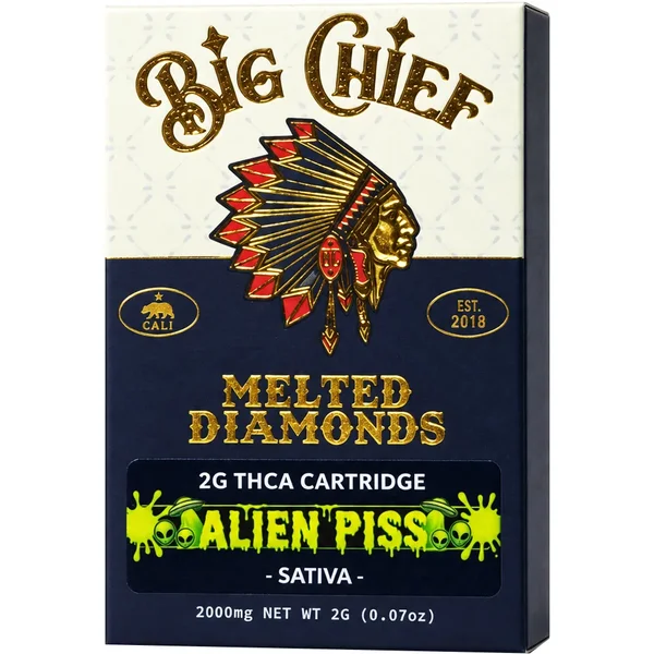 Alien Piss Big Chief Melted Diamonds THCA Cart 2G