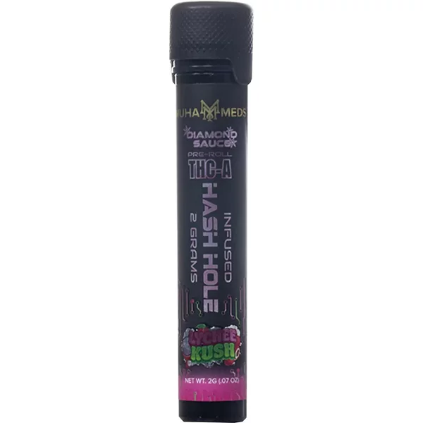 Lychee Kush Muha Meds THCA Infused Hash Hole Pre-Roll 2G