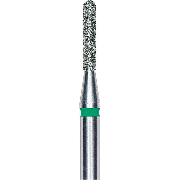 Staleks Fresa Diamantada En Forma De Cilindro Redondeado - Verde - DiáMetro 1.4Mm - Pieza 8Mm-image