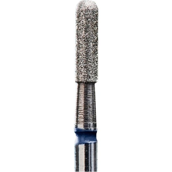 Staleks Fresa Diamantada En Forma De Cilindro Redondeado - Azul - DiáMetro 2.3Mm - Pieza 8Mm-image