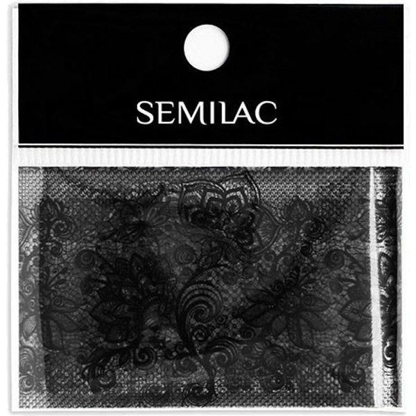DecoracióN Para UñAs Semilac - 06 Black Lace Foil-image