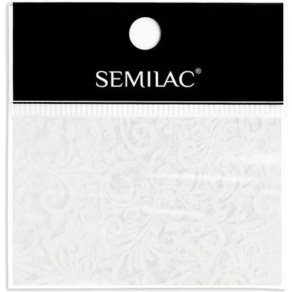 DecoracióN Para UñAs Semilac - 13 White Lace Foil-image