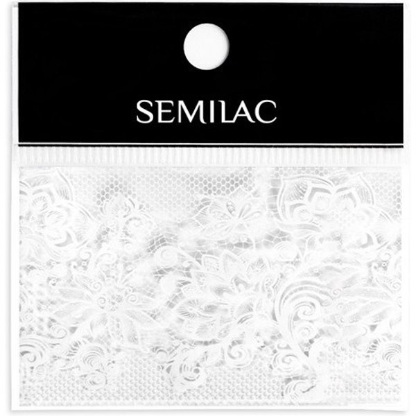 DecoracióN Para UñAs Semilac - 22 White Lace Foil-image