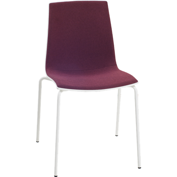 Stuhl mit Sitzkissen Papatya X-Treme S Pro Soft weiß, Era Gewebe CSE17