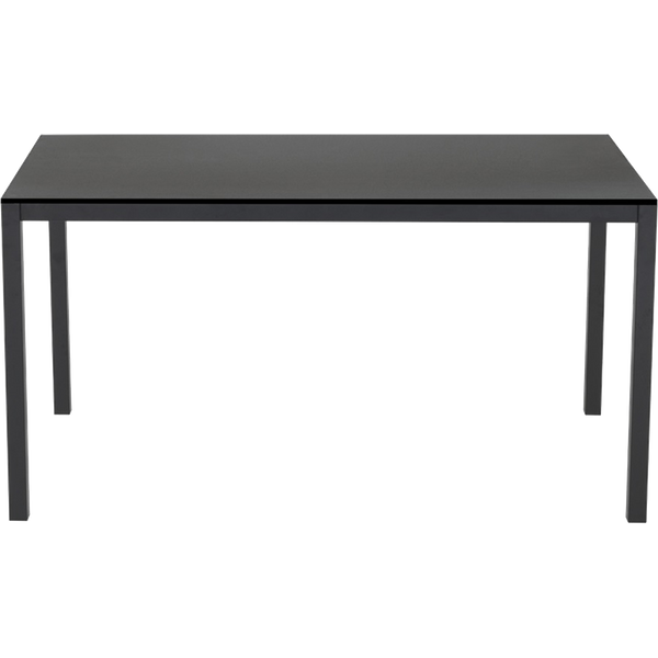 Papatya Idea Tisch 139x79x75 Basis schwarz, Tischplatte schwarz