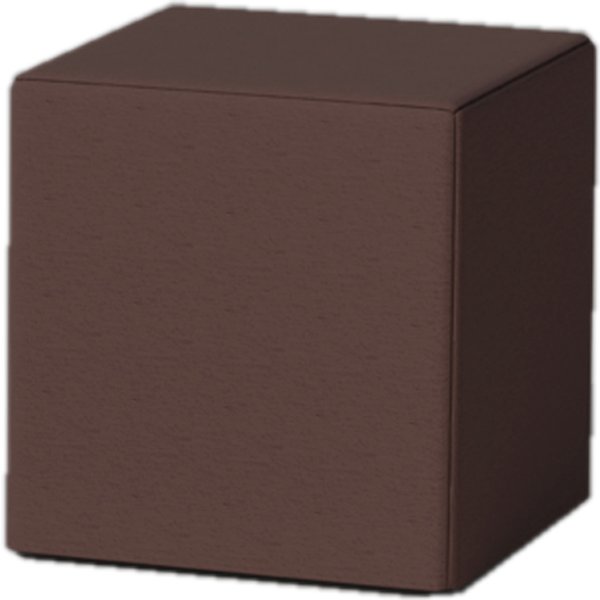 Pouf Papatya Aura quadratischer 45x45 cm (Batyline Eden) Dunkle Schokolade 50740