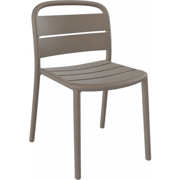 Stuhl Papatya Balat-S Taupe 61
