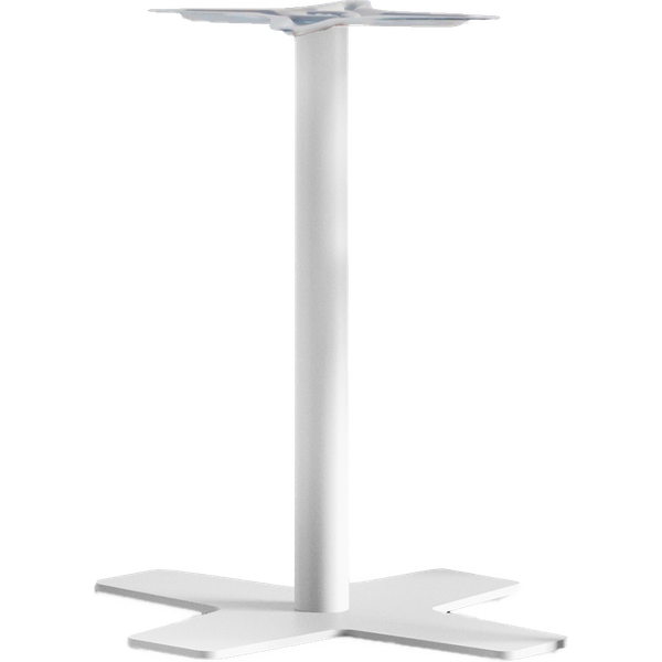 Papatya Oxo II Tischfuß 60x60x73 cm Elektrophoretische Abscheidung Matt-weiß