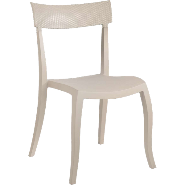Papatya Hera-S Stuhl P RATTAN hellbeige