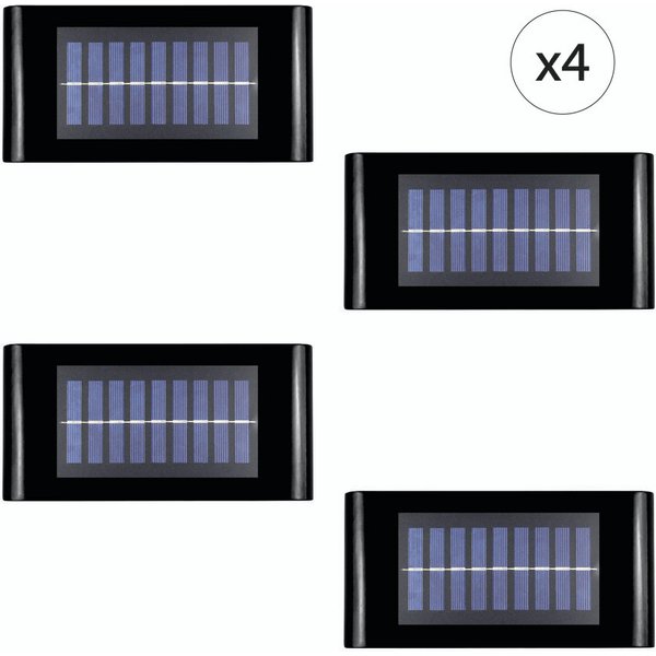 Applique murale solaire EZIlight® Solar up n down lot de 4
