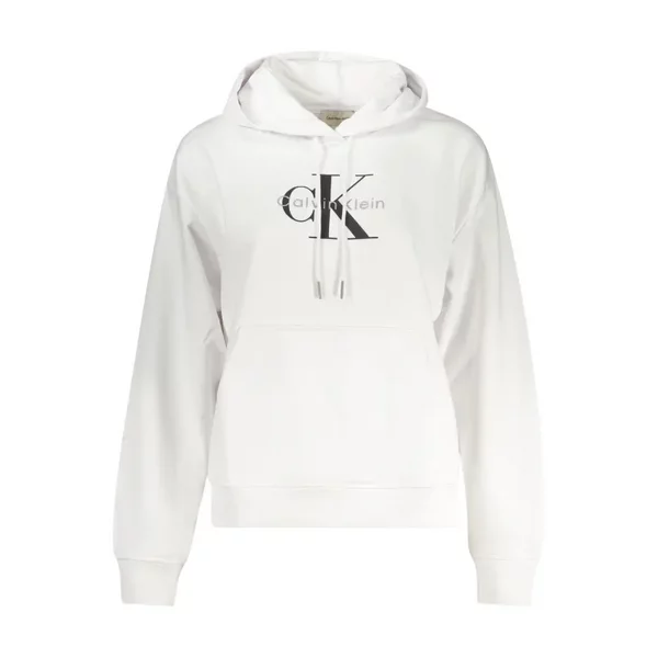 Calvin Klein DAMEN-SWEATSHIRT Mit Reissverschluss, Weiss, GrößE L-image