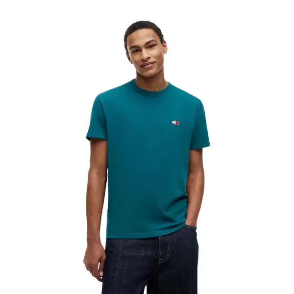 Tommy Hilfiger Jeans Tjm Reg Badge Tee Herren T-Shirt GrüN, GrößE M-image