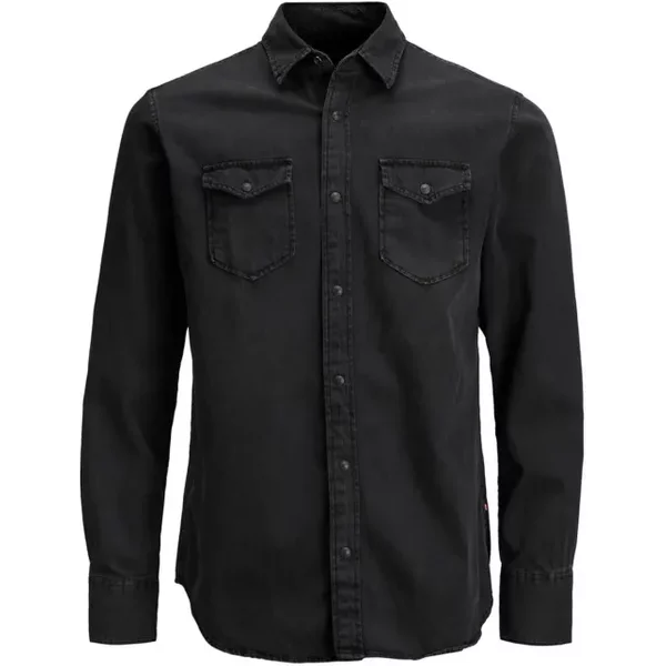 Jack & Jones Jack Jones Eleganz Langarmhemd Schwarz, GrößE S-image