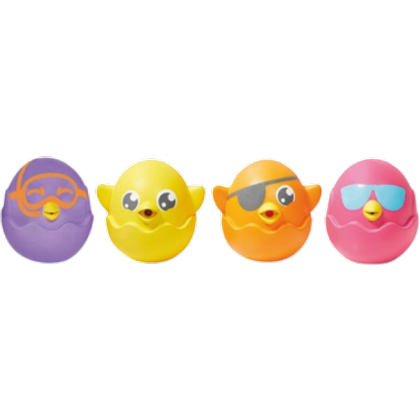 Tomy Toomies Hide & Squeak Baddjur - 4 st