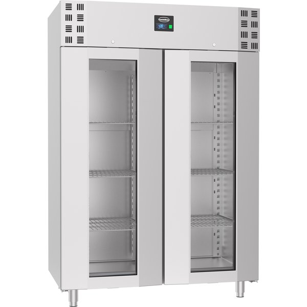 CombiSteel Stainless Steel Glass Door Freezer 1400 Litre