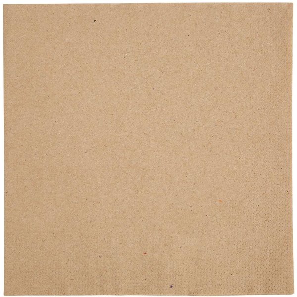 Fiesta Recyclable Recycled Dinner Napkin Kraft 40x40cm 2ply 1/4 Fold (2000 Pack)