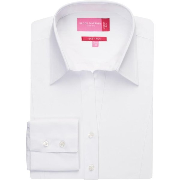 Brook Taverner Ladies Palena Long Sleeve Shirt White Size 6